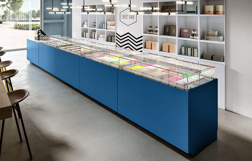 ABACOLD FLAT 80 la nouvelle vitrine réfrigérée qui aime présenter vos produits !
