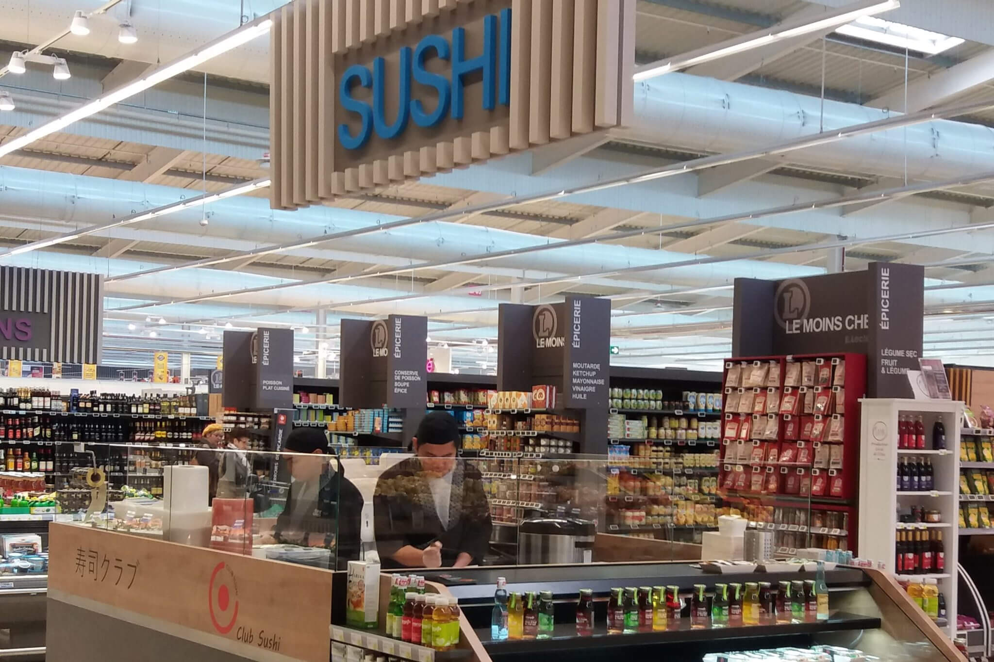 Implantation de stands à Sushis