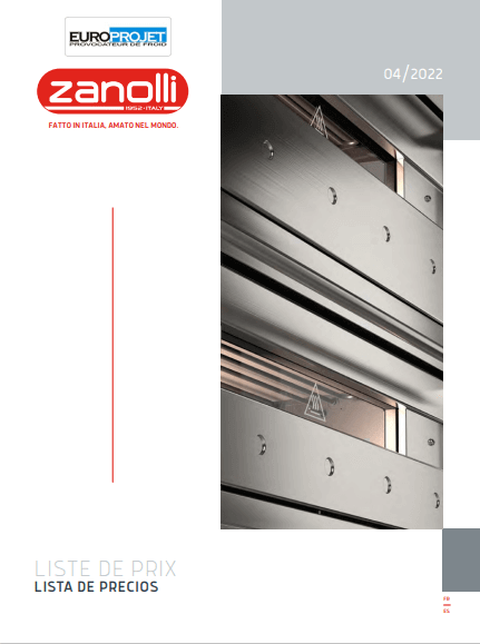 You are currently viewing Catalogue tarifaire – four zanolli – europrojet 2022