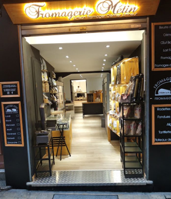Façade de la Fromagerie Métin à Nice