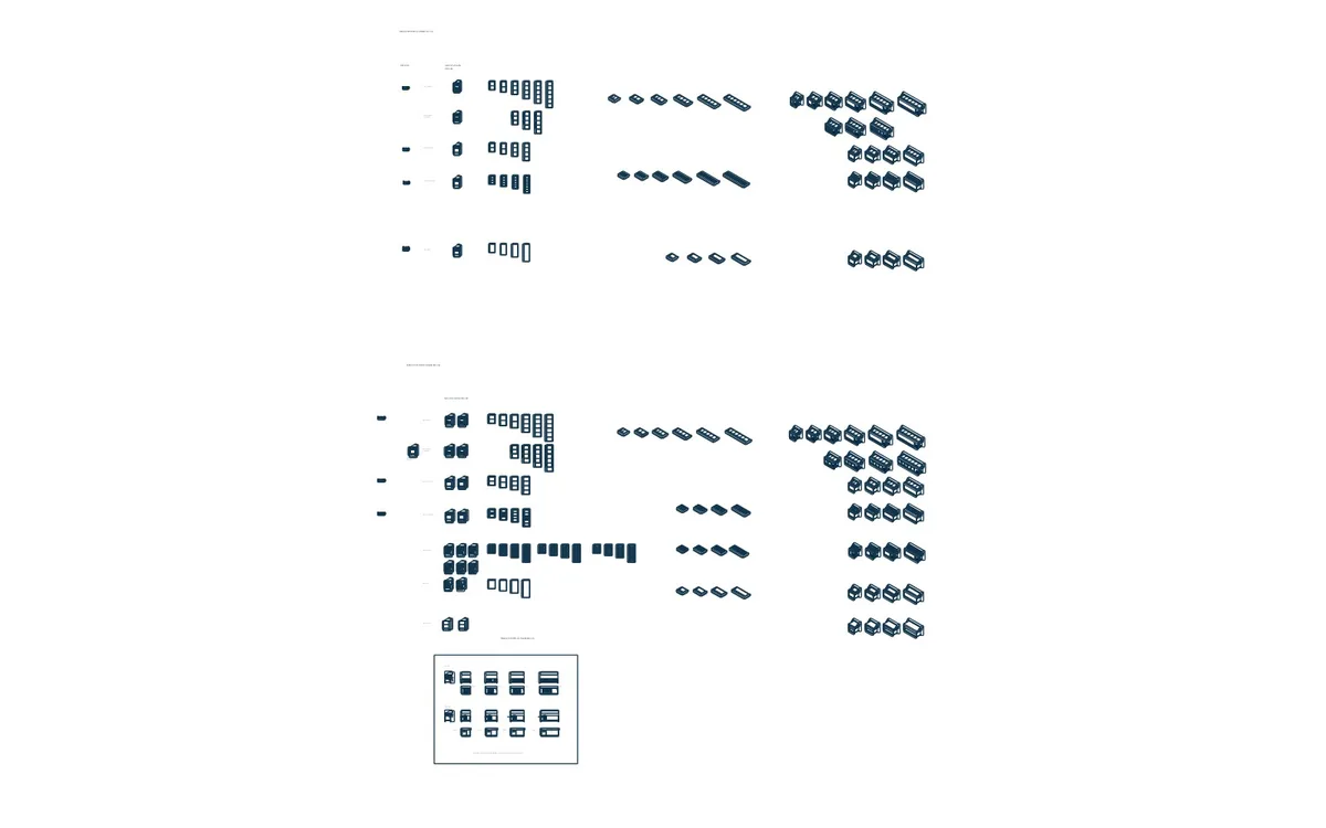 Plan DWG Smooth — Vitrine — profondeurs 66, 80 et 100 cm