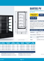 Fiche technique Murale réfrigérée grande capacité à portes battantes Bartos – catalogue 2027