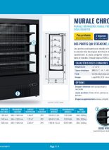 Fiche technique Murale réfrigérée faible profondeur à portes coulissantes Chronos – catalogue 2027