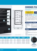 Fiche technique Murale réfrigérée grande capacité à portes coulissantes Chronos Plus – catalogue 2027