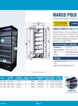 Fiche technique Murale réfrigérée à portes vitrées Marco Polo – catalogue 2027