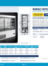 Fiche technique Murale réfrigérée décor bois faible profondeur Nevs – catalogue 2027